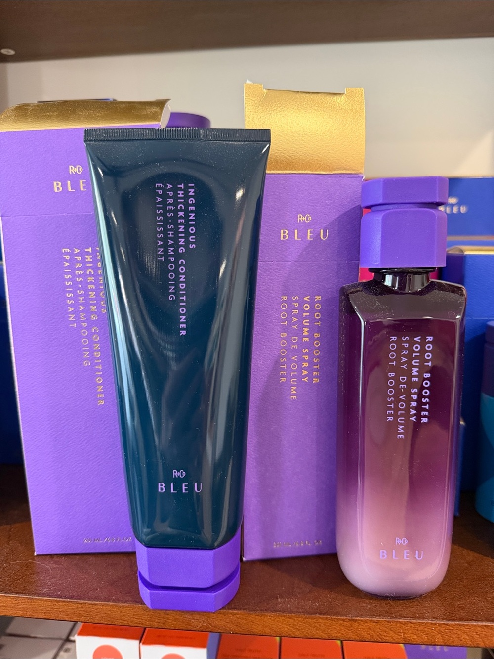 R+Co Bleu Hair Thickening Conditioner and Root Booster Volume Spray Set